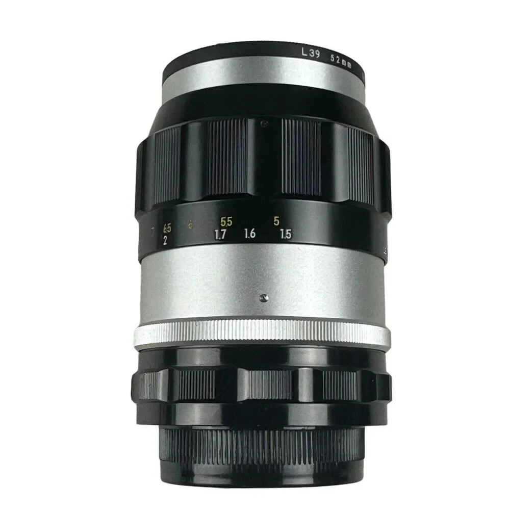 Nikkor-Q Nippon Kogaku Nikon135mm f/3.5 Auto Lens, Hood, Filter, Caps